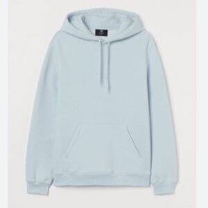H&M Relaxed Fit Hoodie - Light Blue